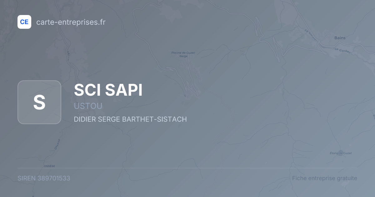 SCI SAPI — 389701533 — fiche entreprise