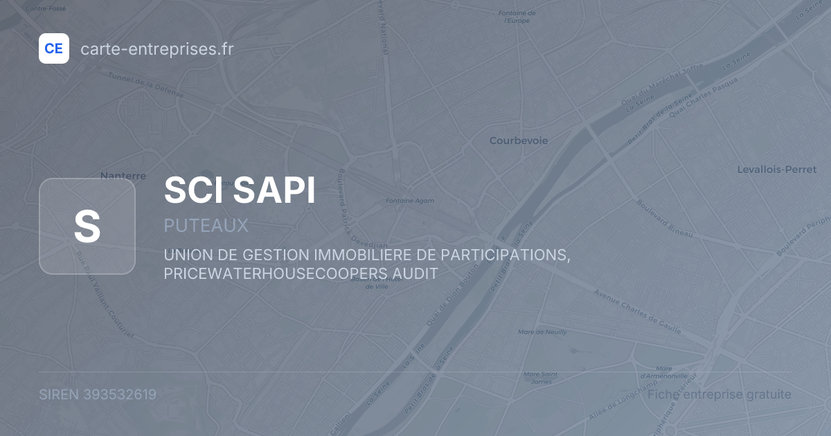 SCI SAPI — 393532619 — fiche entreprise