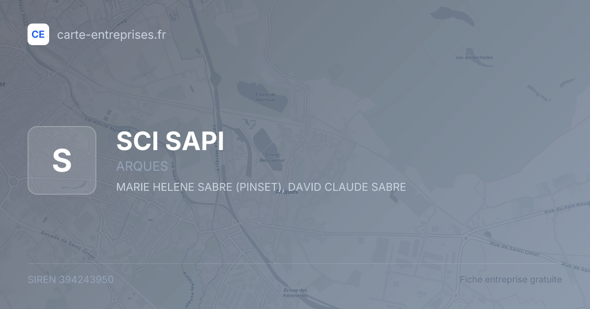 SCI SAPI — 394243950 — fiche entreprise