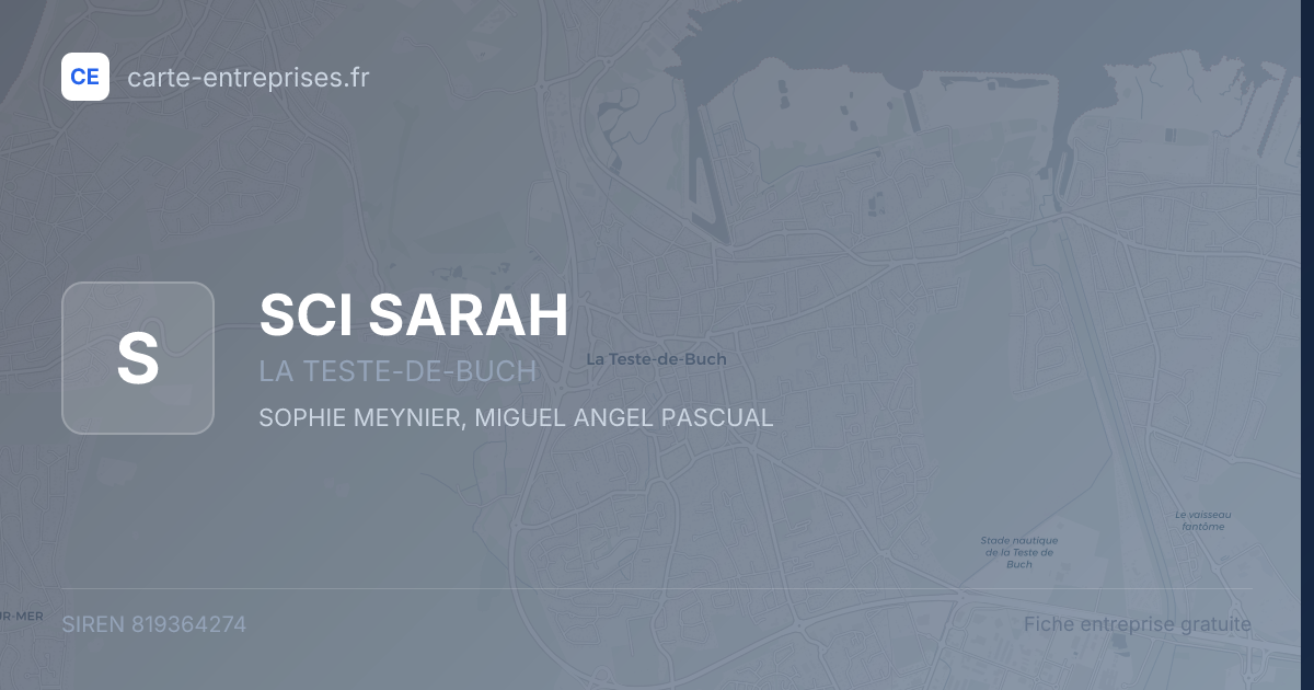 SCI SARAH — 819364274 — fiche entreprise