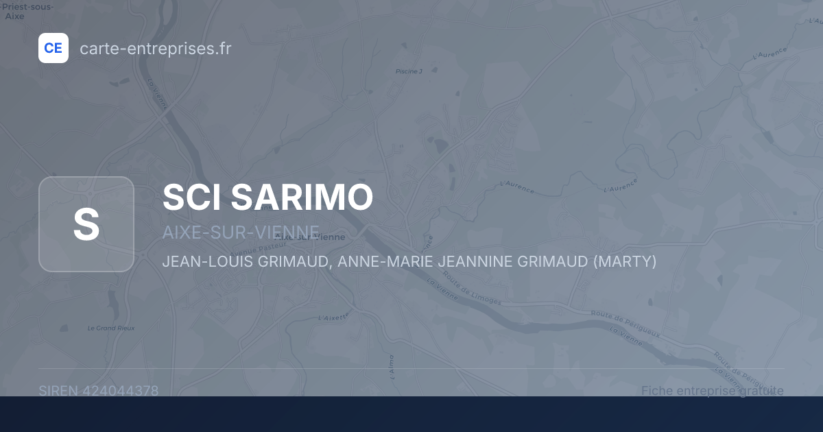 SCI SARIMO — 424044378 — fiche entreprise