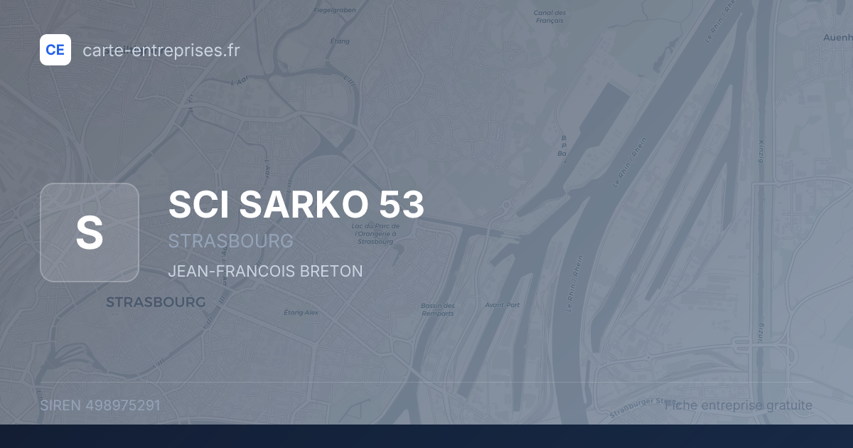 SCI  SARKO 53 — 498975291 — fiche entreprise