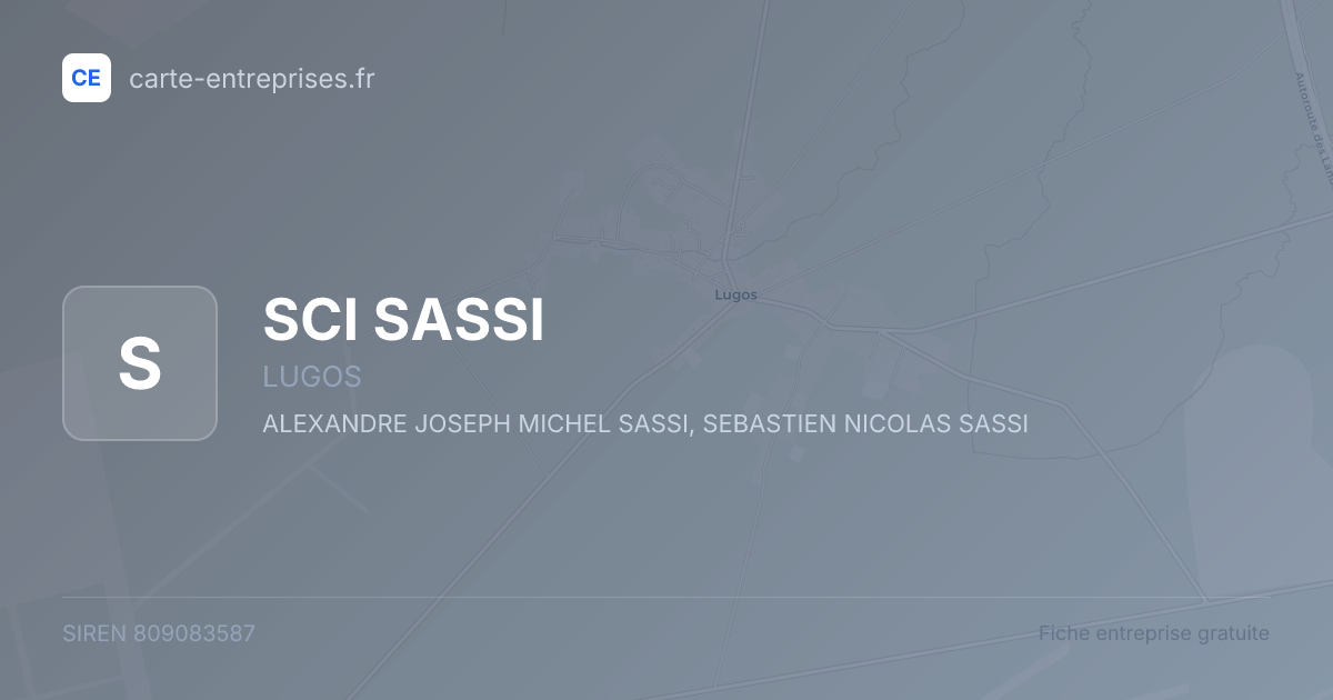 SCI SASSI — 809083587 — fiche entreprise