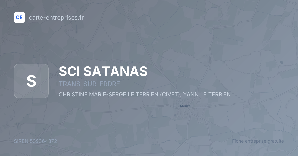 SCI SATANAS — 539364372 — fiche entreprise