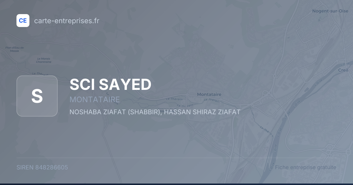 SCI SAYED — 848286605 — fiche entreprise