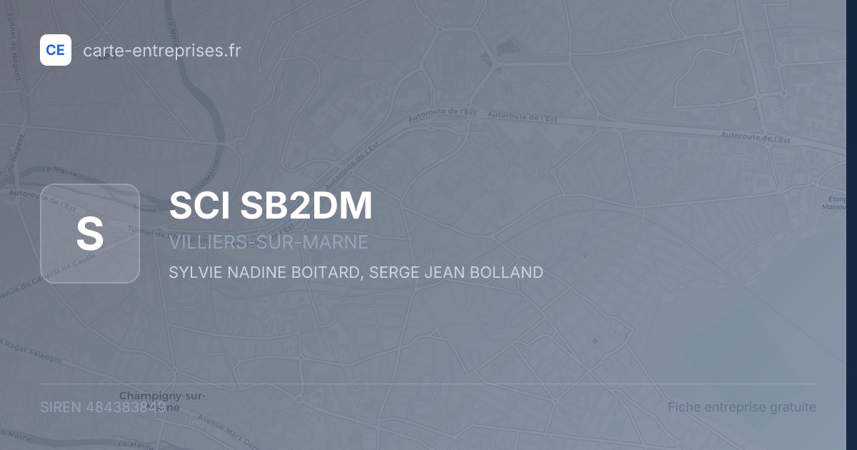 SCI SB2DM — 484383849 — fiche entreprise