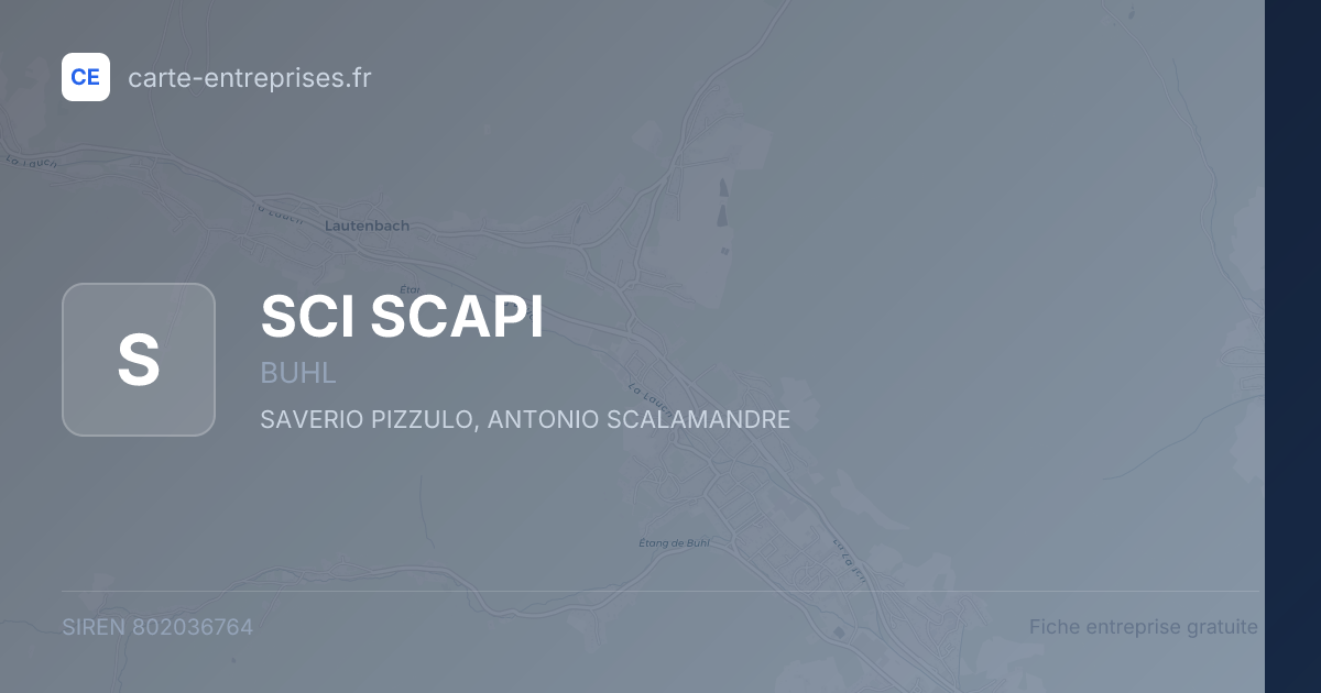 SCI SCAPI — 802036764 — fiche entreprise