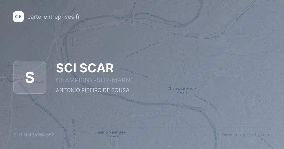 SCI SCAR — 435364559 — fiche entreprise