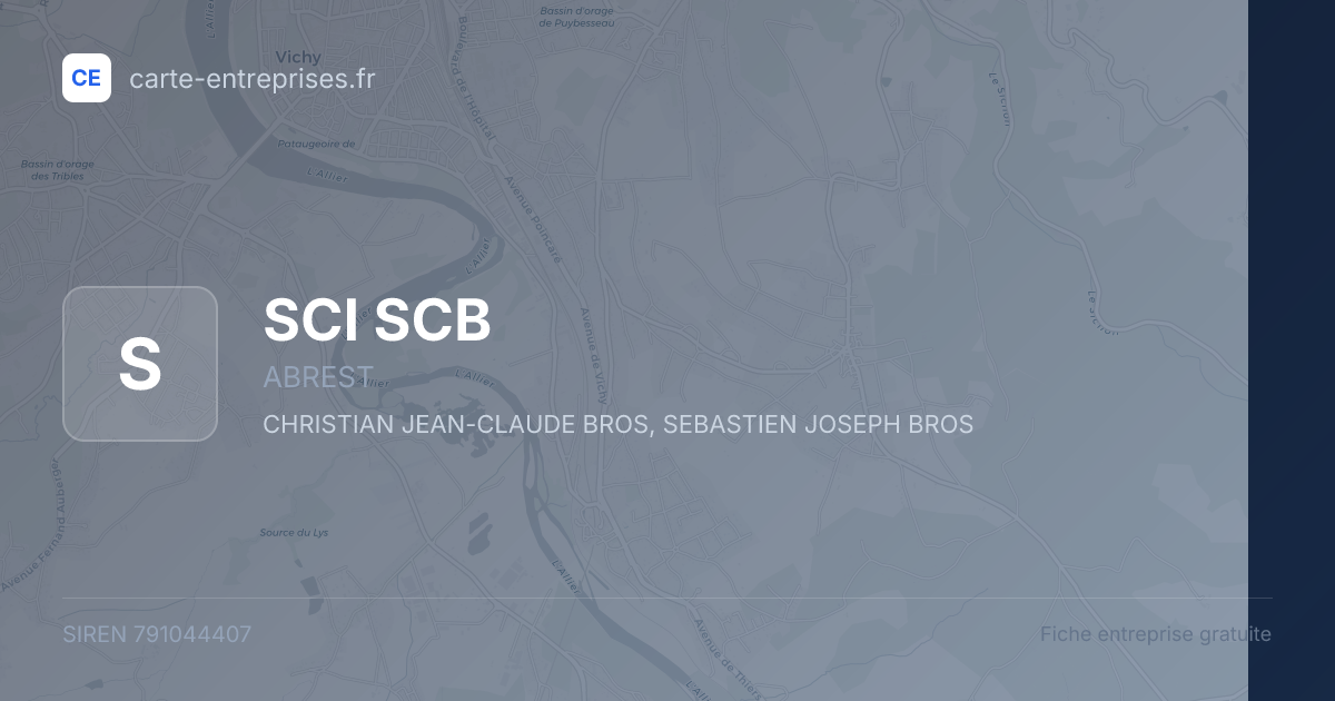 SCI SCB — 791044407 — fiche entreprise