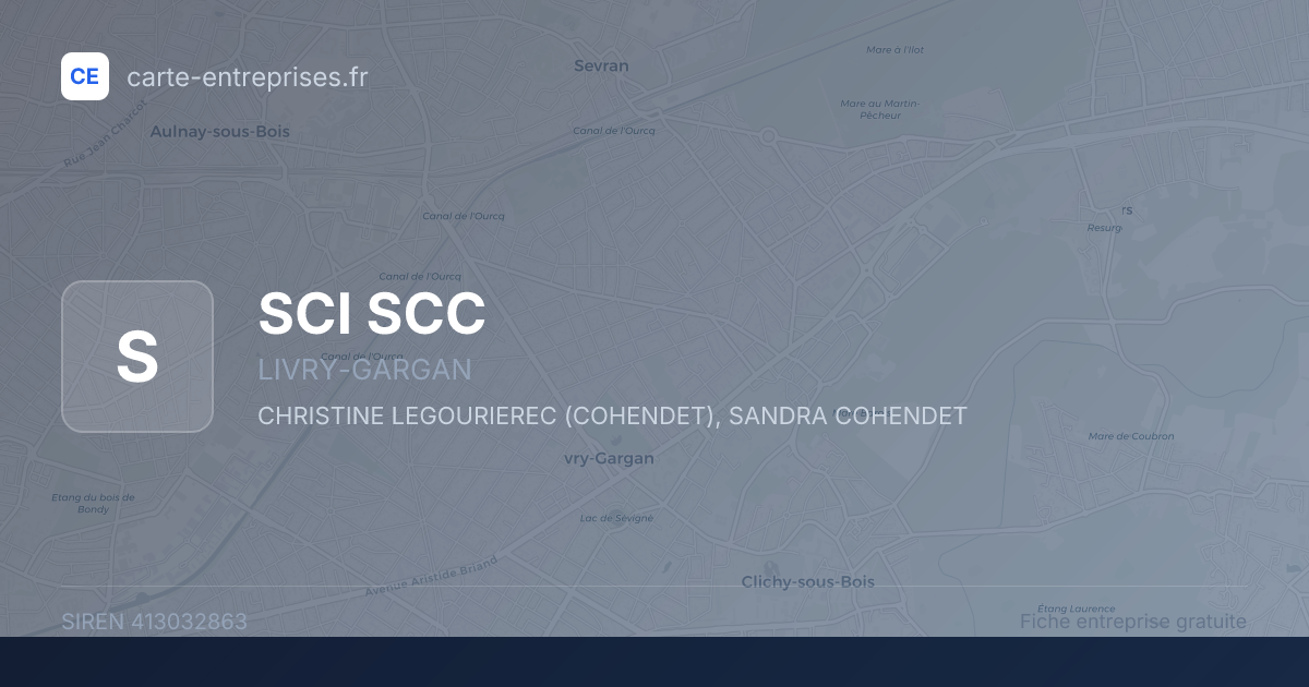 SCI SCC — 413032863 — fiche entreprise