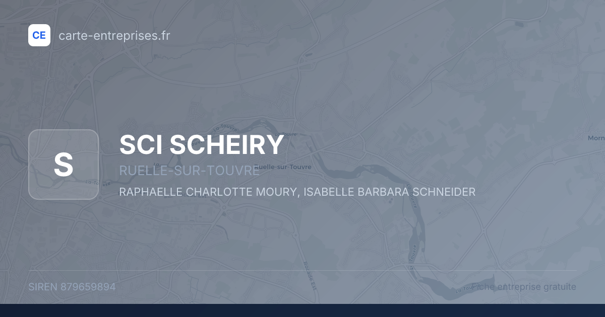 SCI SCHEIRY — 879659894 — fiche entreprise
