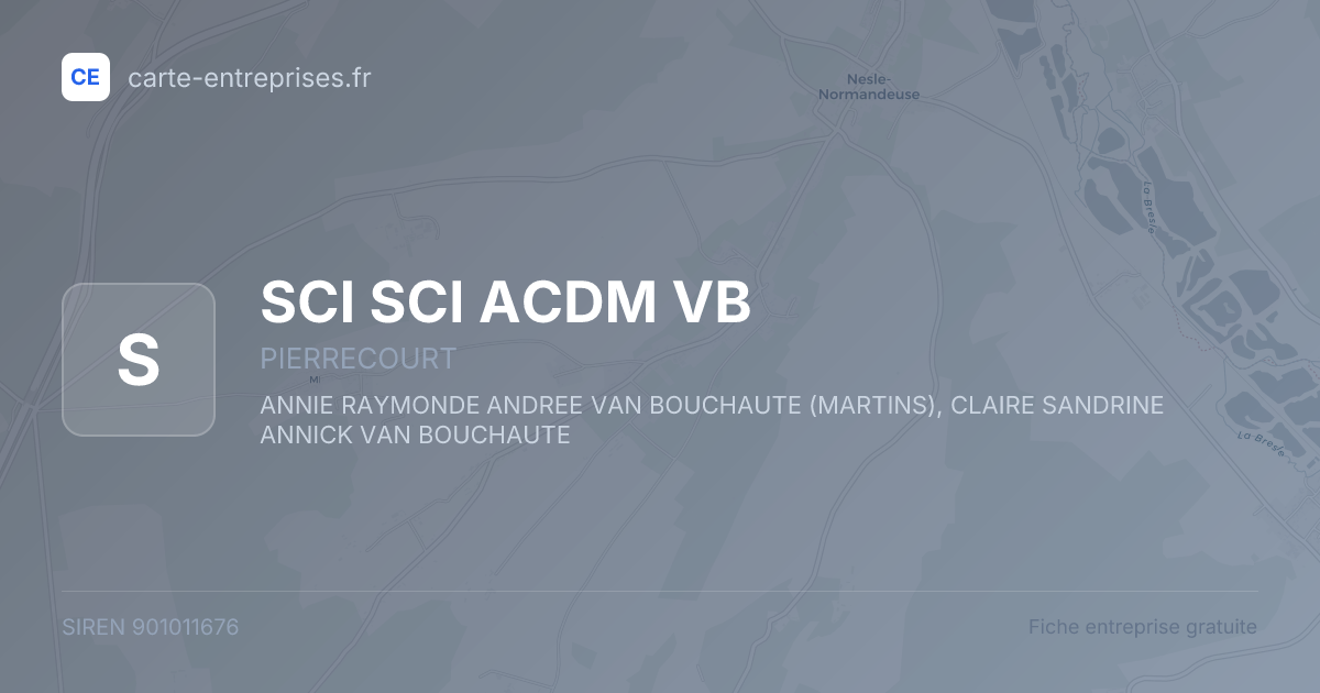 SCI SCI ACDM VB — 901011676 — fiche entreprise