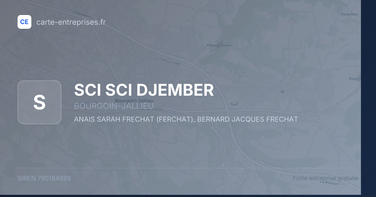 SCI SCI DJEMBER — 790184899 — fiche entreprise