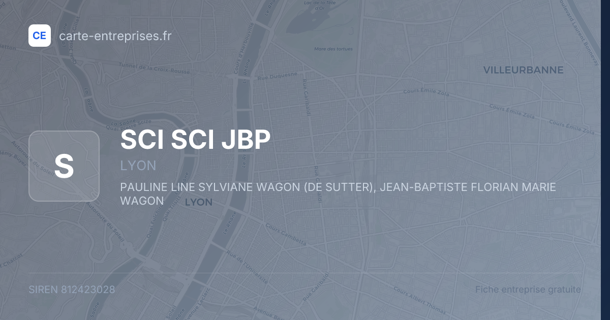 SCI SCI JBP — 812423028 — fiche entreprise