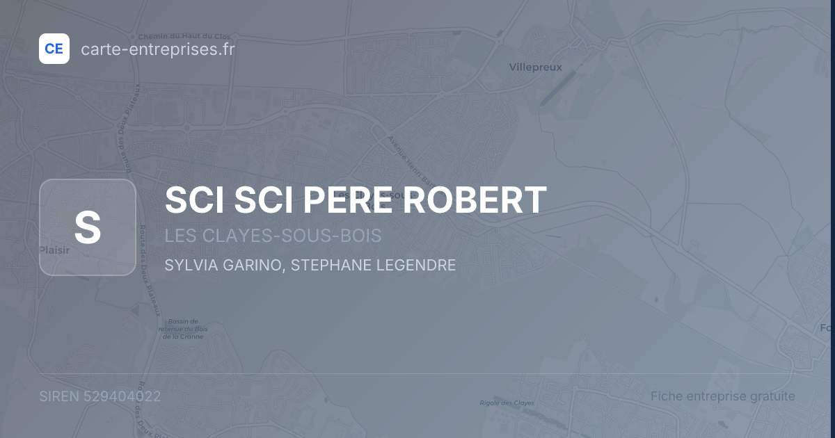 SCI SCI PERE ROBERT — 529404022 — fiche entreprise