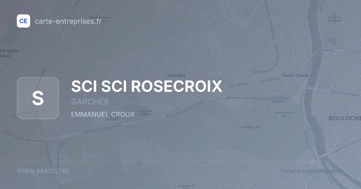 SCI  SCI ROSECROIX — 444752786 — fiche entreprise