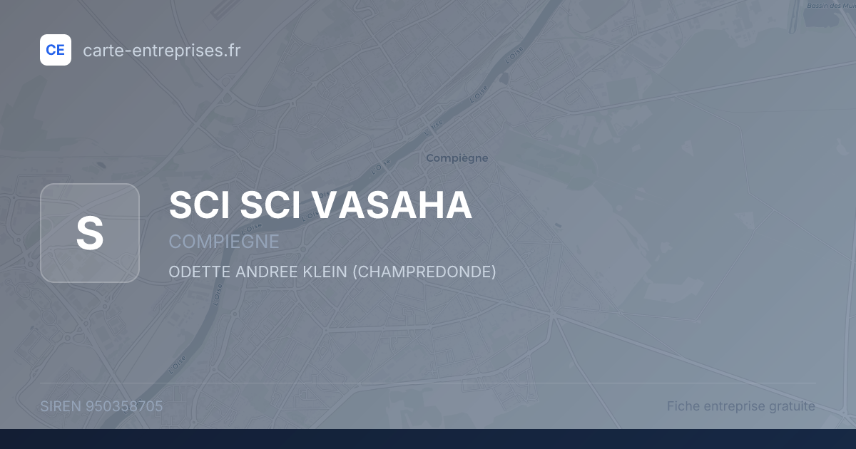 SCI SCI VASAHA — 950358705 — fiche entreprise