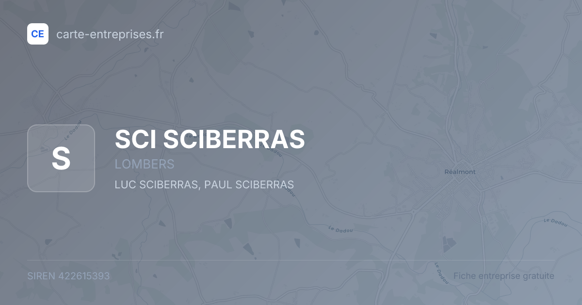 SCI SCIBERRAS — 422615393 — fiche entreprise