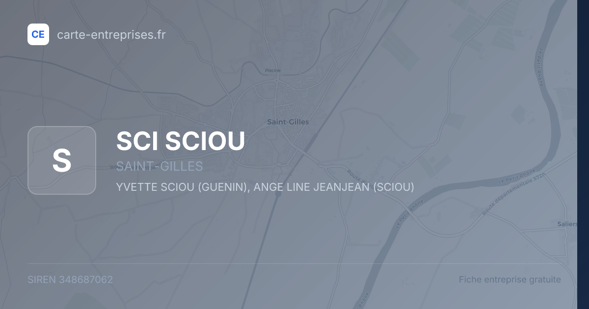 SCI SCIOU — 348687062 — fiche entreprise