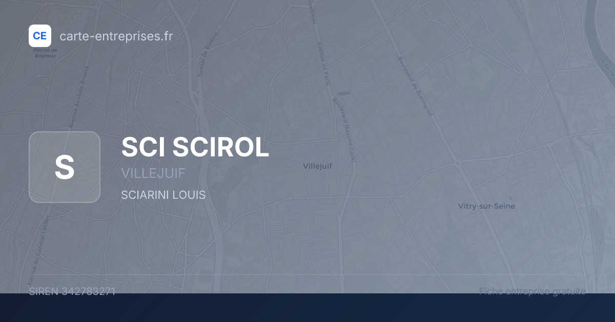 SCI  SCIROL — 342783271 — fiche entreprise