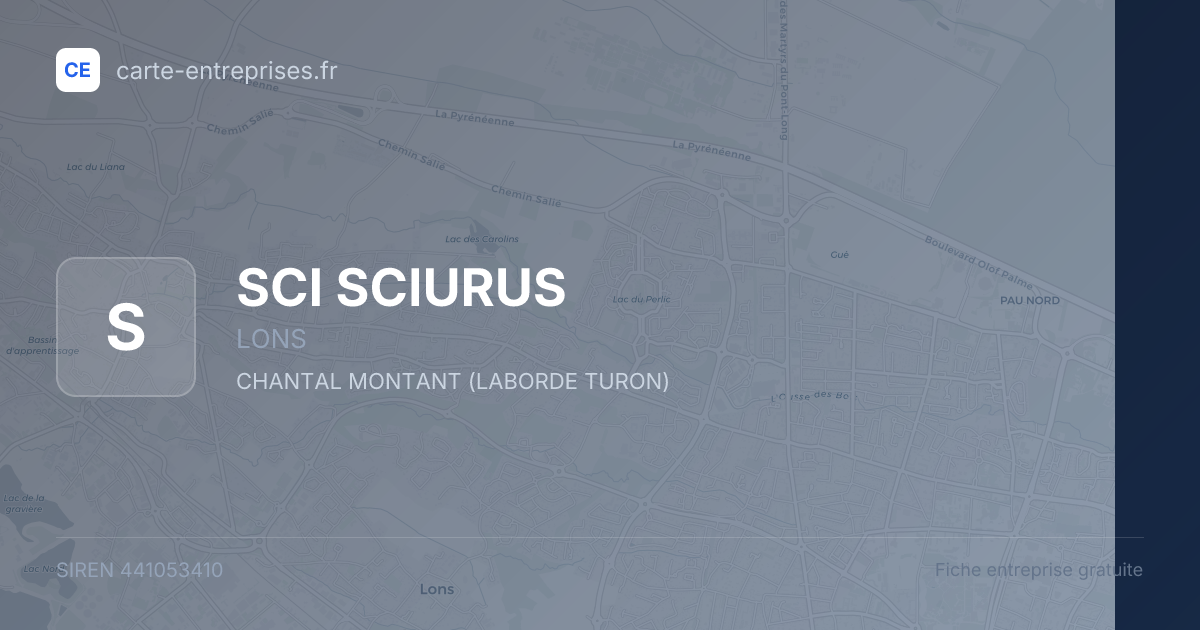 SCI SCIURUS — 441053410 — fiche entreprise