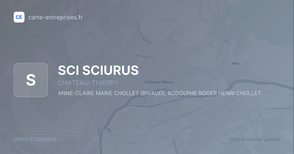 SCI SCIURUS — 879209856 — fiche entreprise