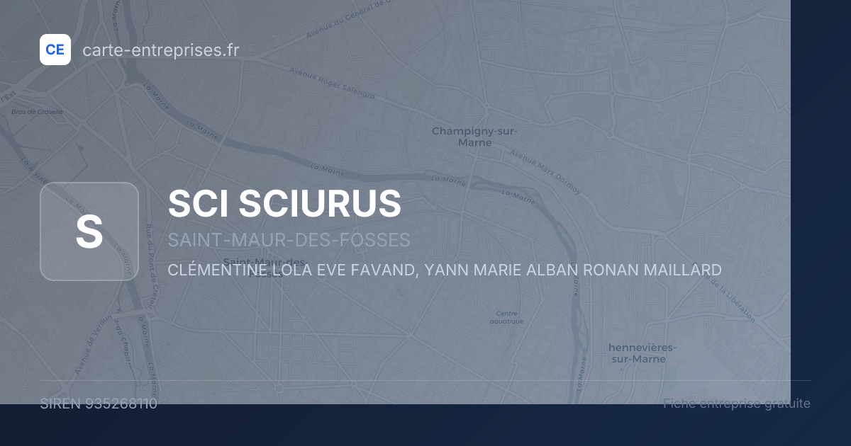 SCI SCIURUS — 935268110 — fiche entreprise