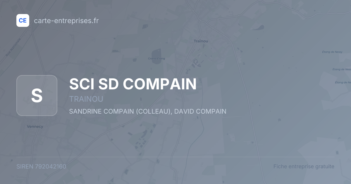 SCI SD COMPAIN — 792042160 — fiche entreprise