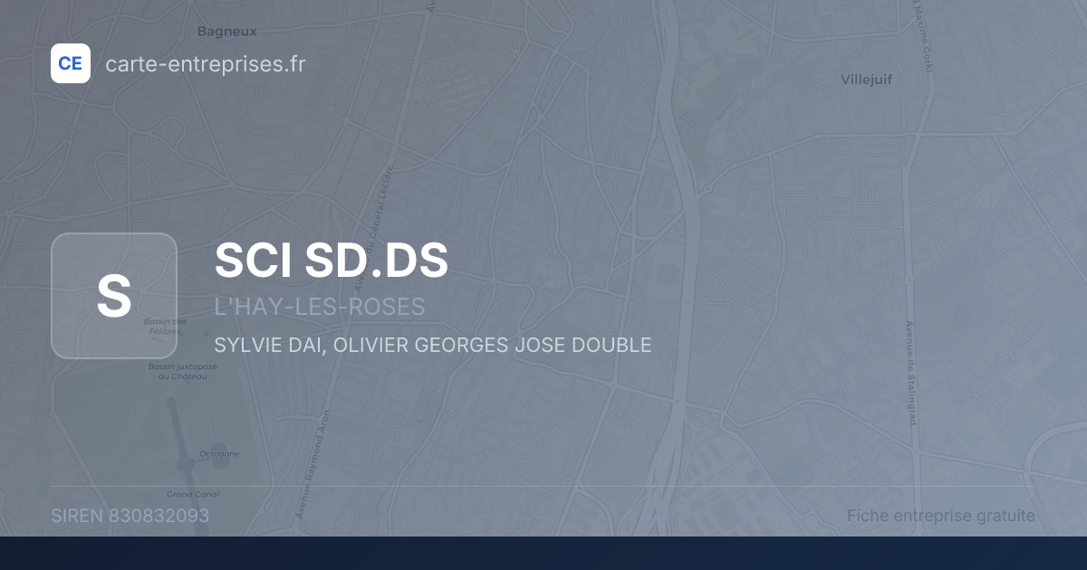 SCI SD.DS — 830832093 — fiche entreprise