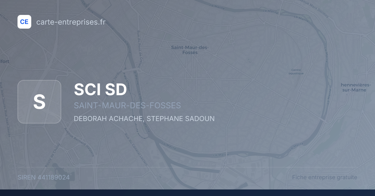 SCI SD — 441189024 — fiche entreprise