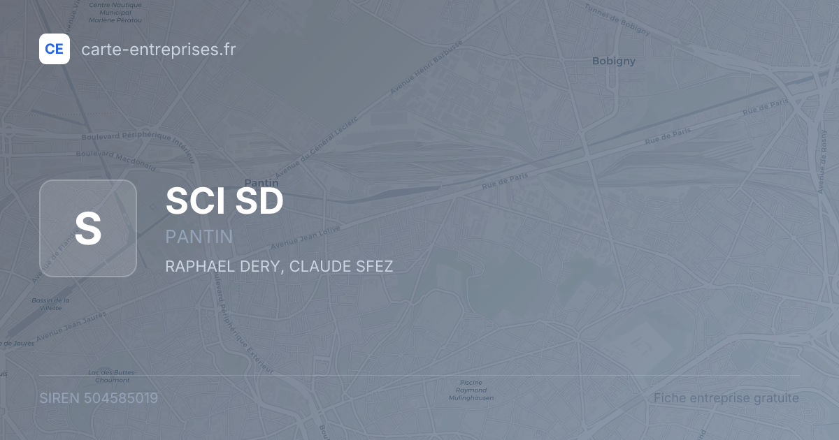 SCI SD — 504585019 — fiche entreprise