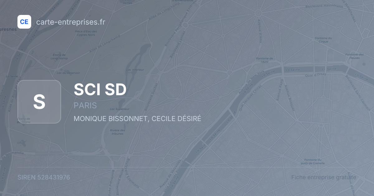 SCI SD — 528431976 — fiche entreprise