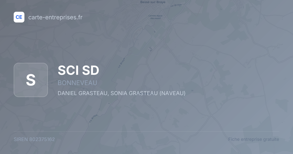 SCI SD — 802375162 — fiche entreprise