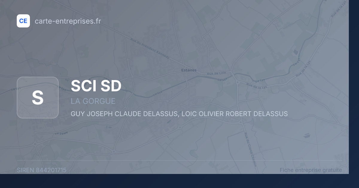 SCI SD — 844201715 — fiche entreprise