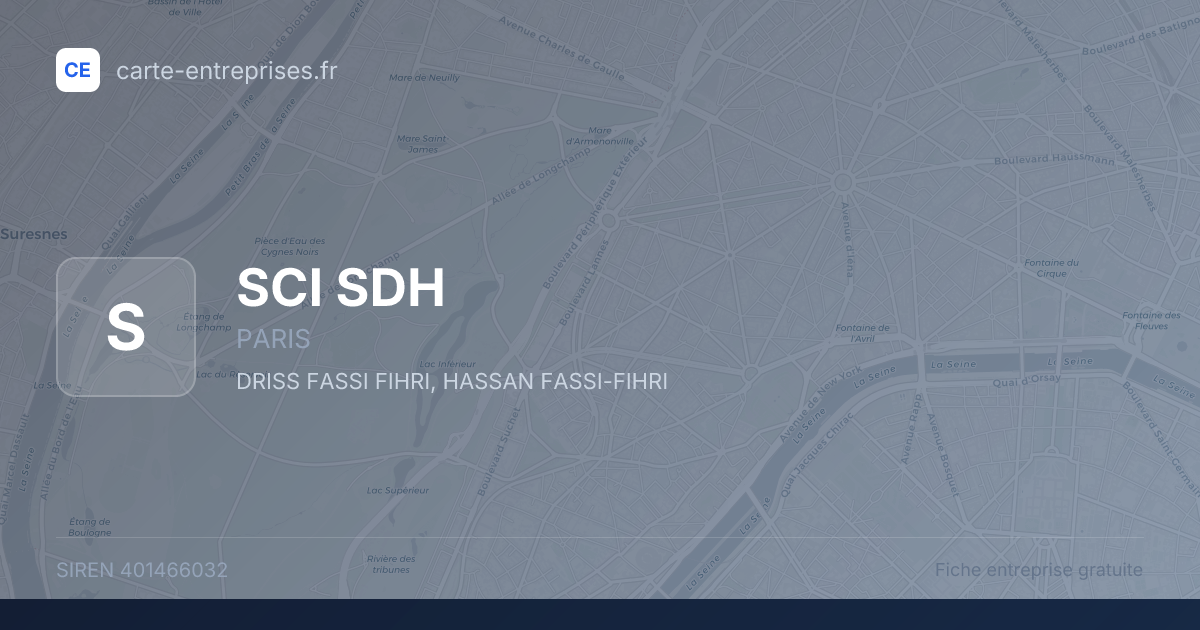 SCI SDH — 401466032 — fiche entreprise