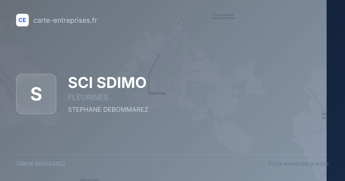 SCI SDIMO — 450144852 — fiche entreprise