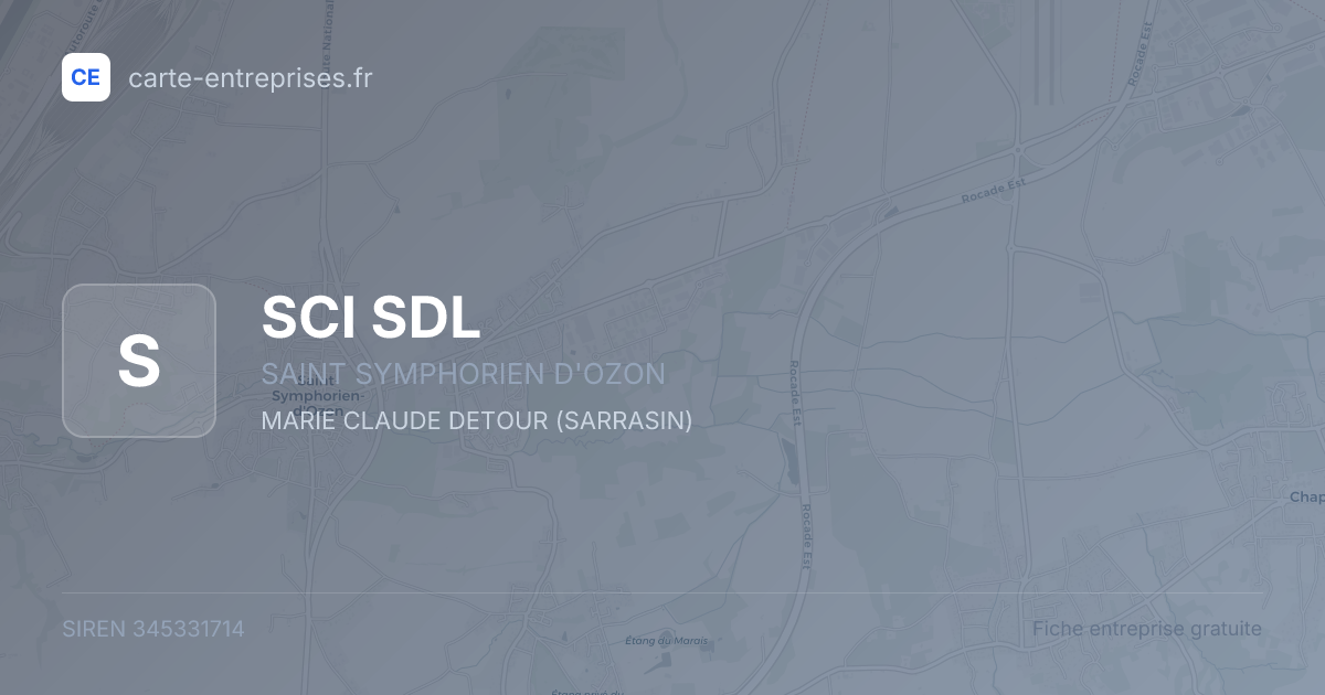 SCI SDL — 345331714 — fiche entreprise