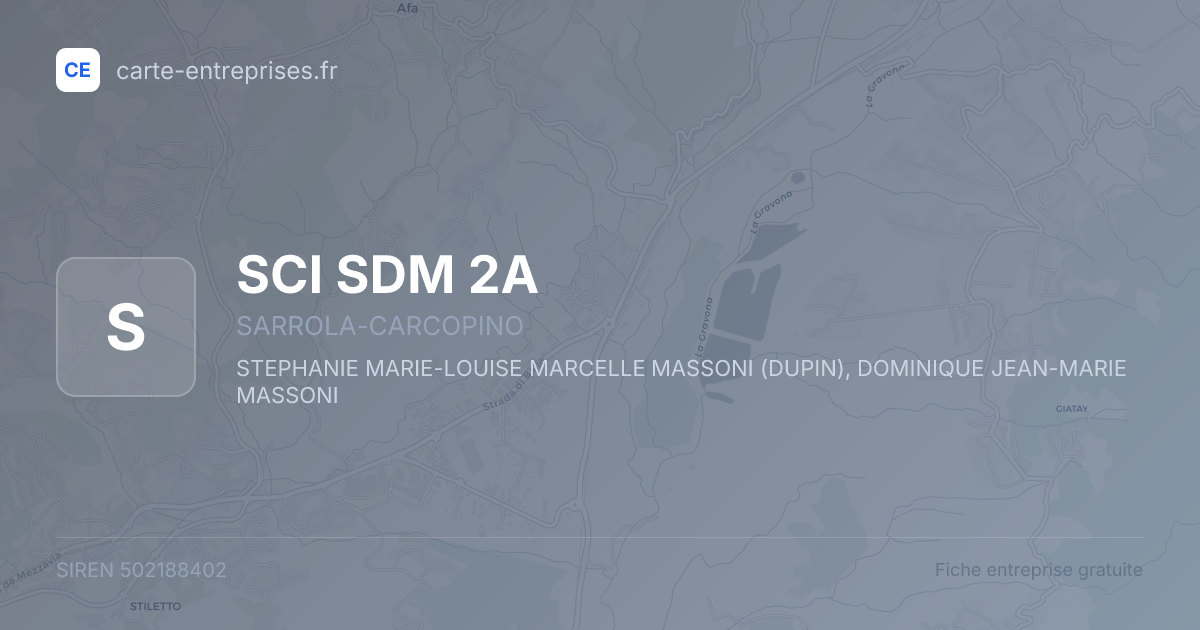 SCI SDM 2A — 502188402 — fiche entreprise