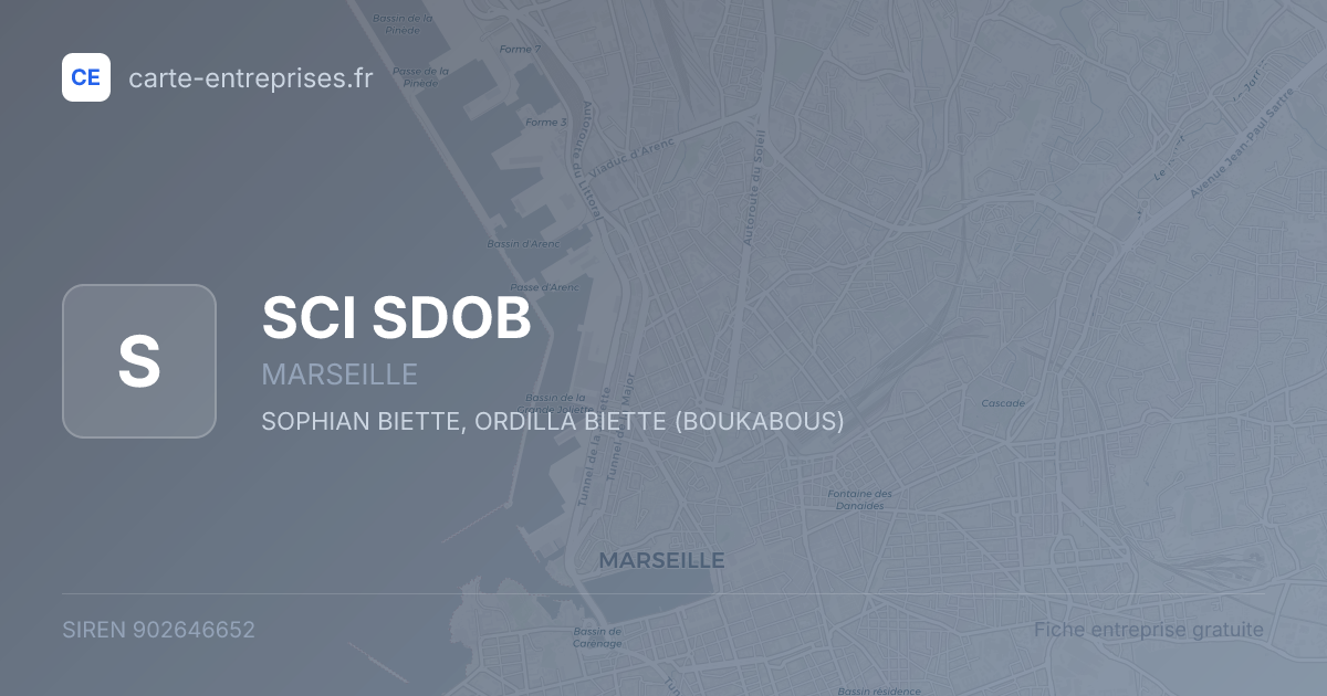 SCI SDOB — 902646652 — fiche entreprise