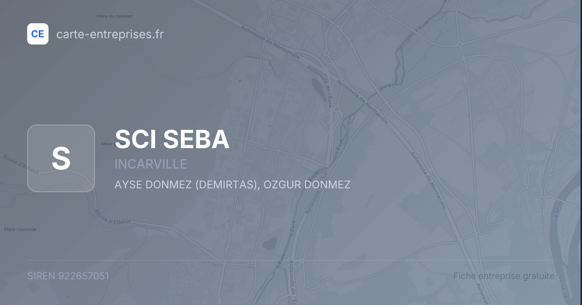 SCI SEBA — 922657051 — fiche entreprise