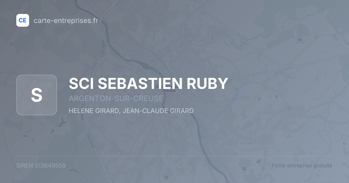 SCI SEBASTIEN RUBY — 513649558 — fiche entreprise