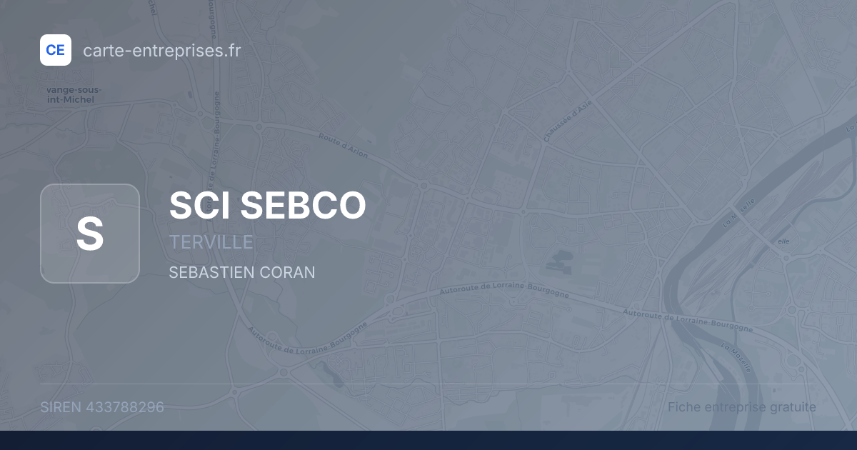 SCI SEBCO — 433788296 — fiche entreprise