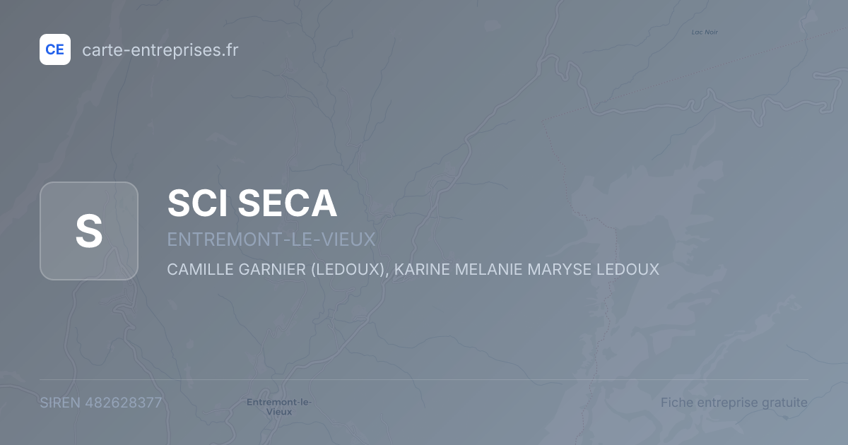 SCI SECA — 482628377 — fiche entreprise