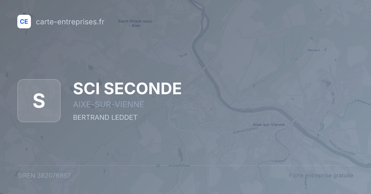 SCI SECONDE — 382076867 — fiche entreprise