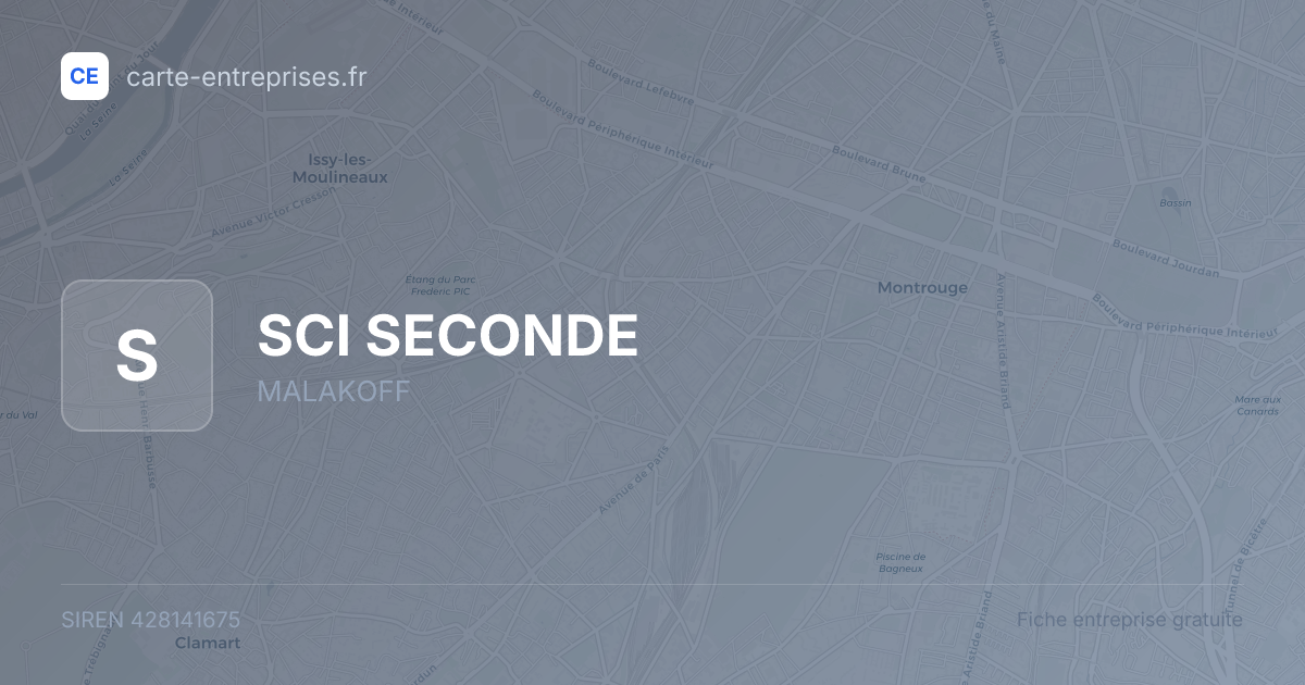 SCI SECONDE — 428141675 — fiche entreprise