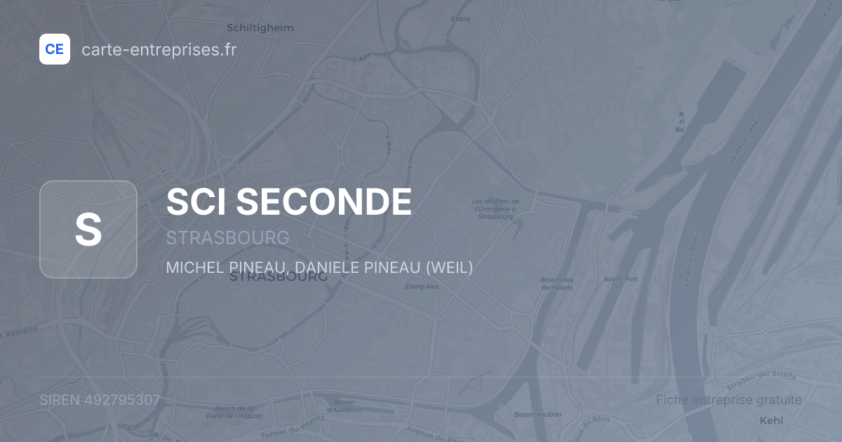 SCI SECONDE — 492795307 — fiche entreprise