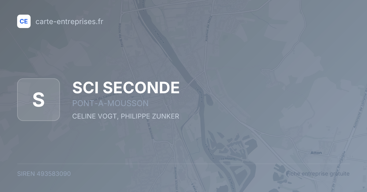 SCI SECONDE — 493583090 — fiche entreprise