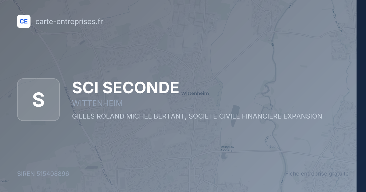 SCI SECONDE — 515408896 — fiche entreprise