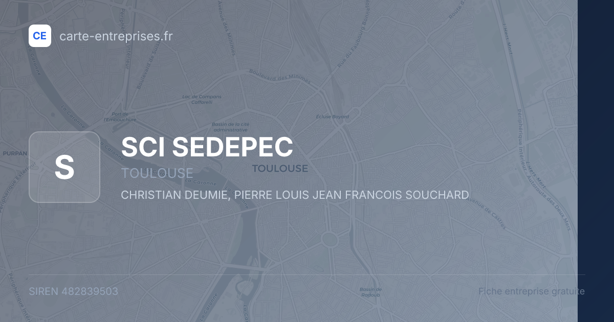 SCI SEDEPEC — 482839503 — fiche entreprise