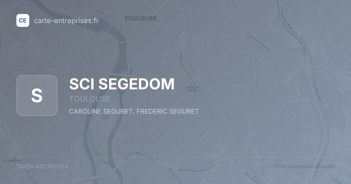 SCI SEGEDOM — 442364394 — fiche entreprise